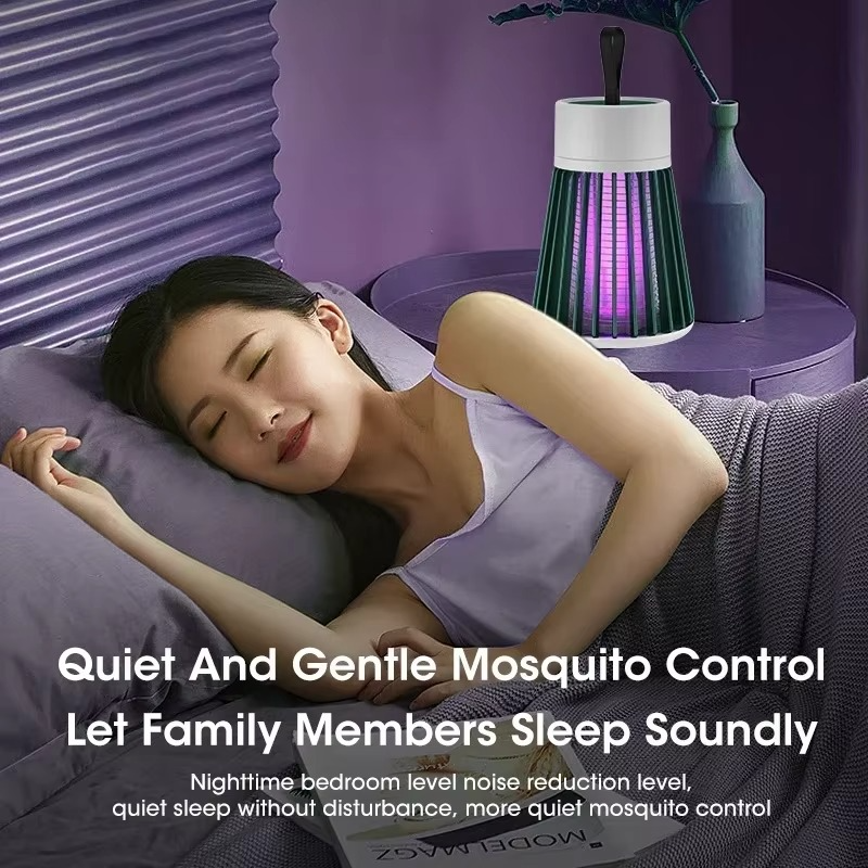 Compact USB Insect Killer Light – Quiet Bug Zapper