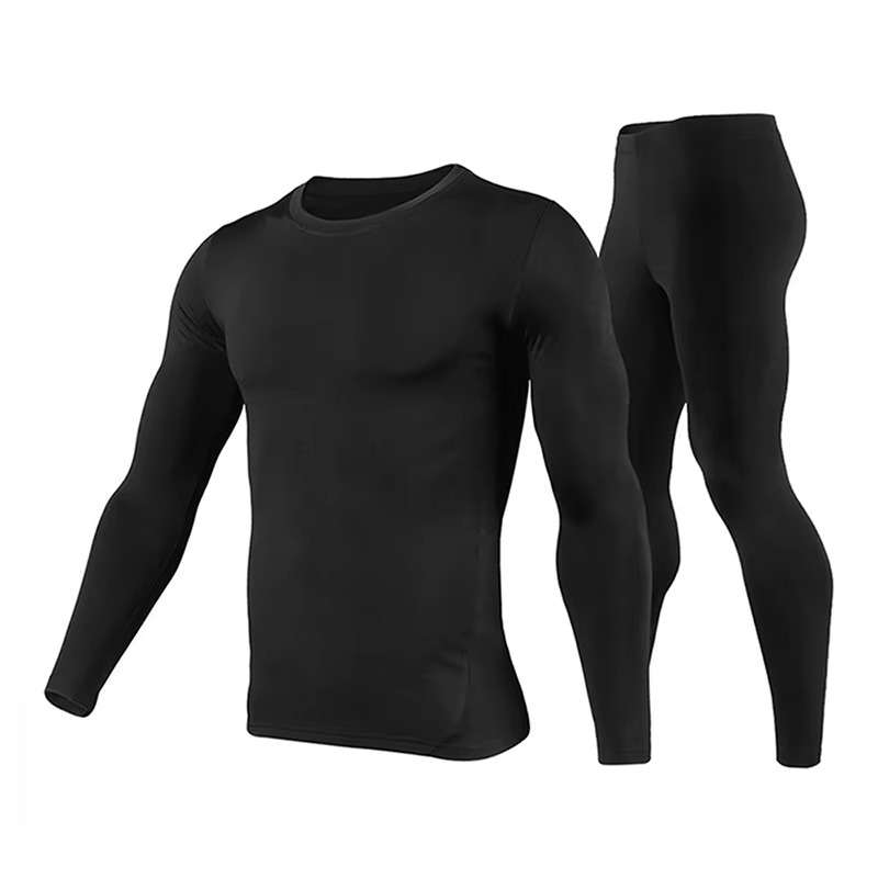 Warm Thermal Underwear Set for Men Base Layer Top Bottom
