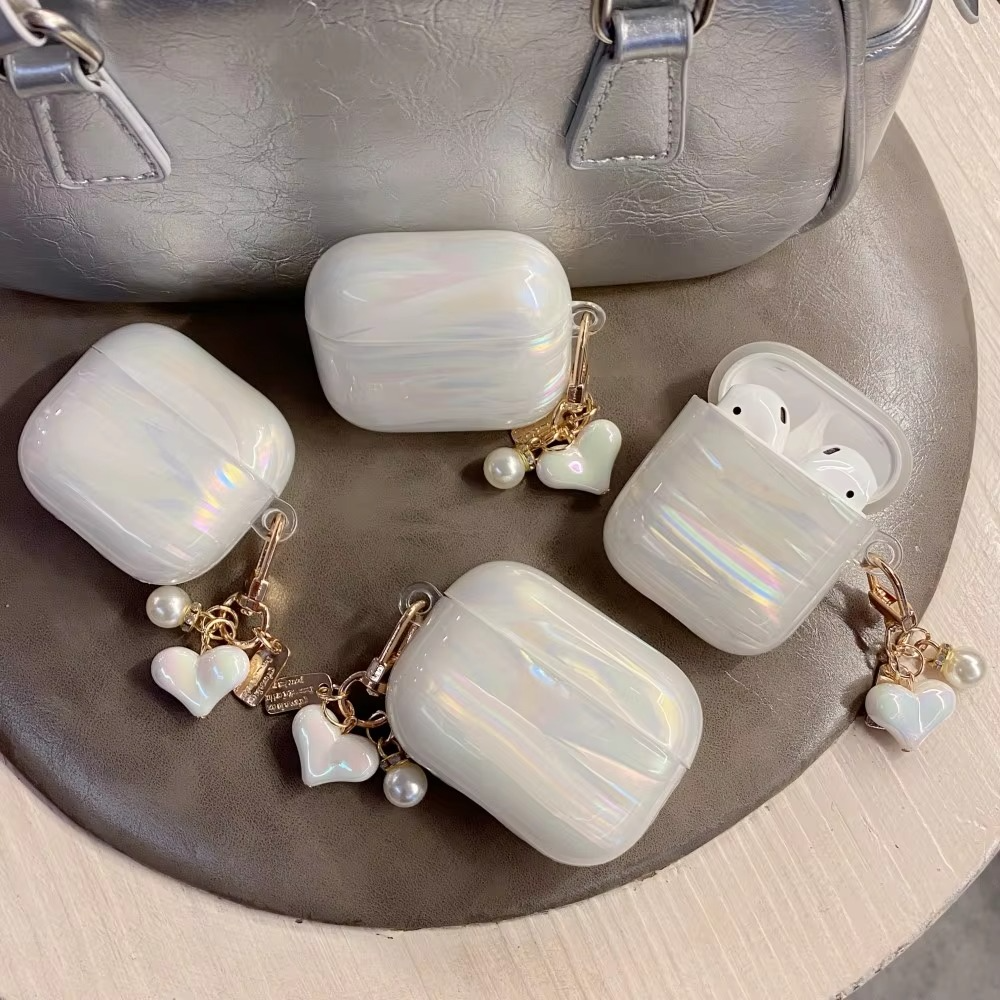 Luxurious Pearl AirPods Pro Cover with Keychain