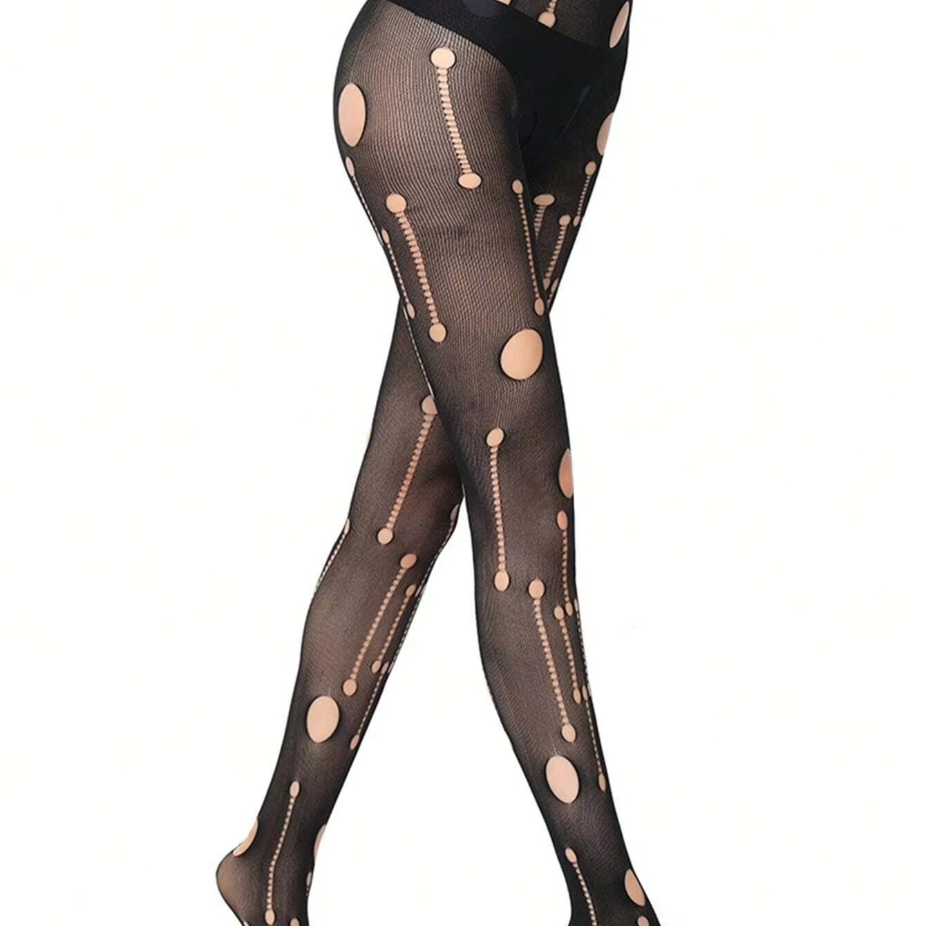 Dark Fishnet Tights - Punk Style Stretch Stockings