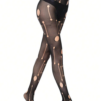 Dark Fishnet Tights - Punk Style Stretch Stockings