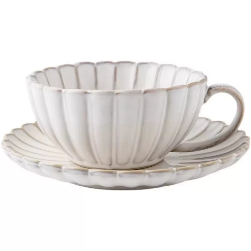 Delicate Floral China Tea Cup and Saucer Set - Hehif