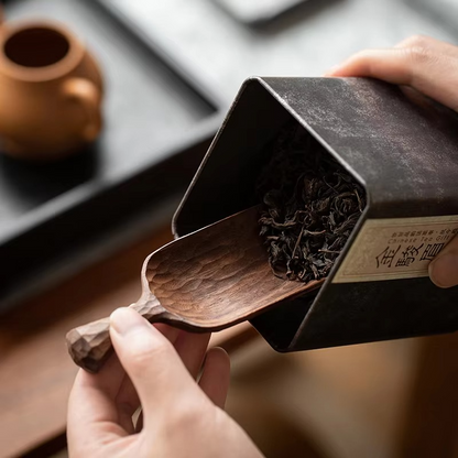 Natural Wooden Handcrafted Tea Scoop Spoon