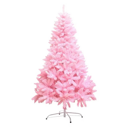 Rosy Fake Holiday Tree, Flame Resistant Spruce Style