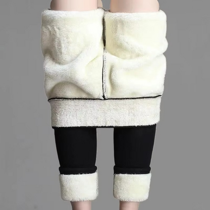 Soft Warm High-Waist Velvet Lined Winter Leggings