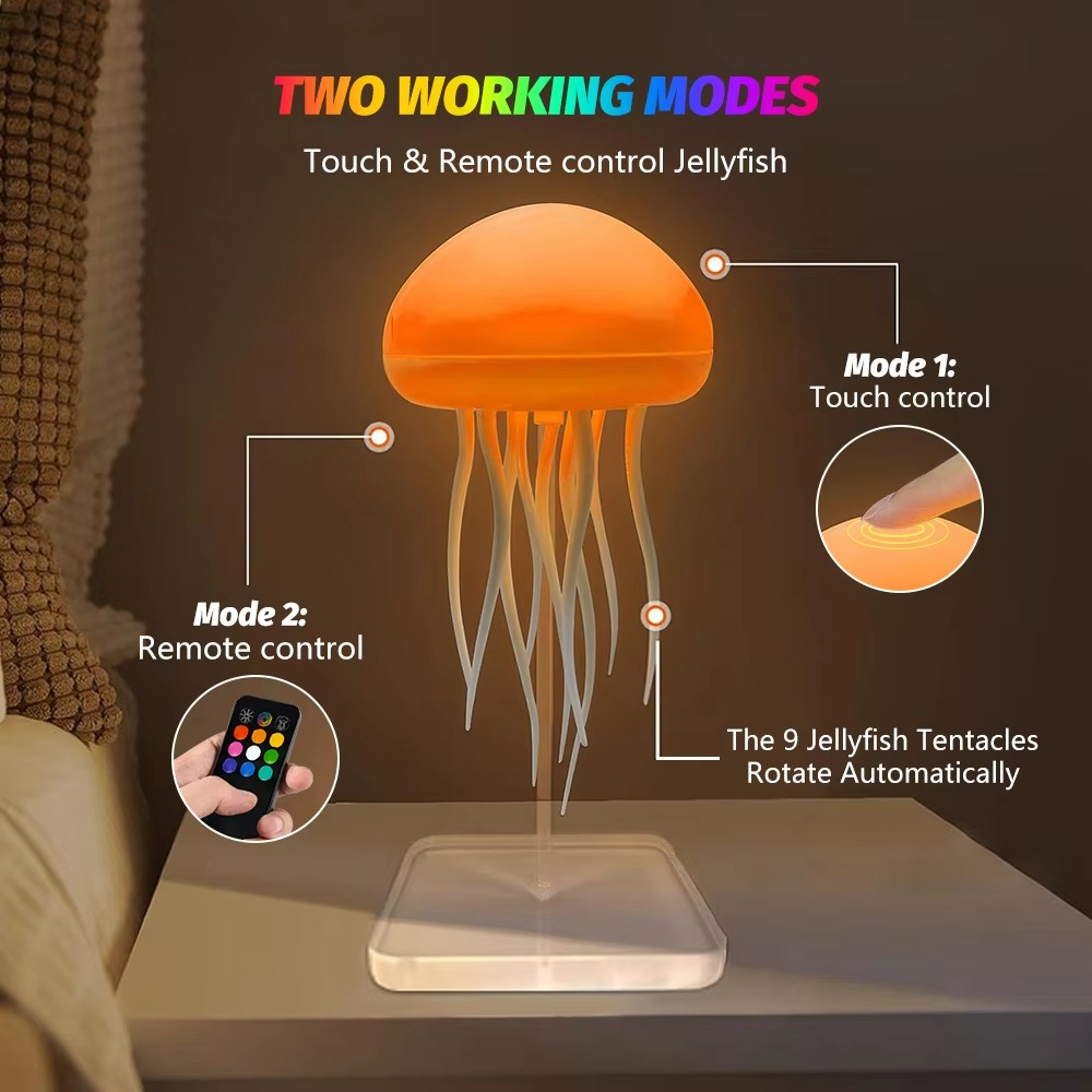 Colorful LED Nightlight Desk Lamp with Touch Control