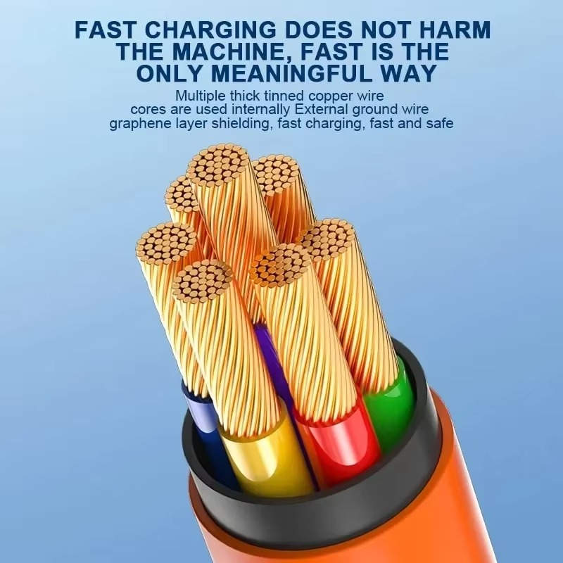 Strong 180° Rotating USB-C Quick Charge Cable