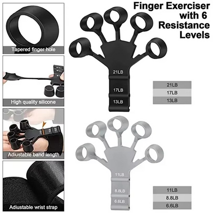 Compact Finger Exerciser with Adjustable Tension