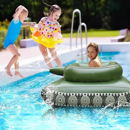 Fun Pool Float with Built-in Water Blaster