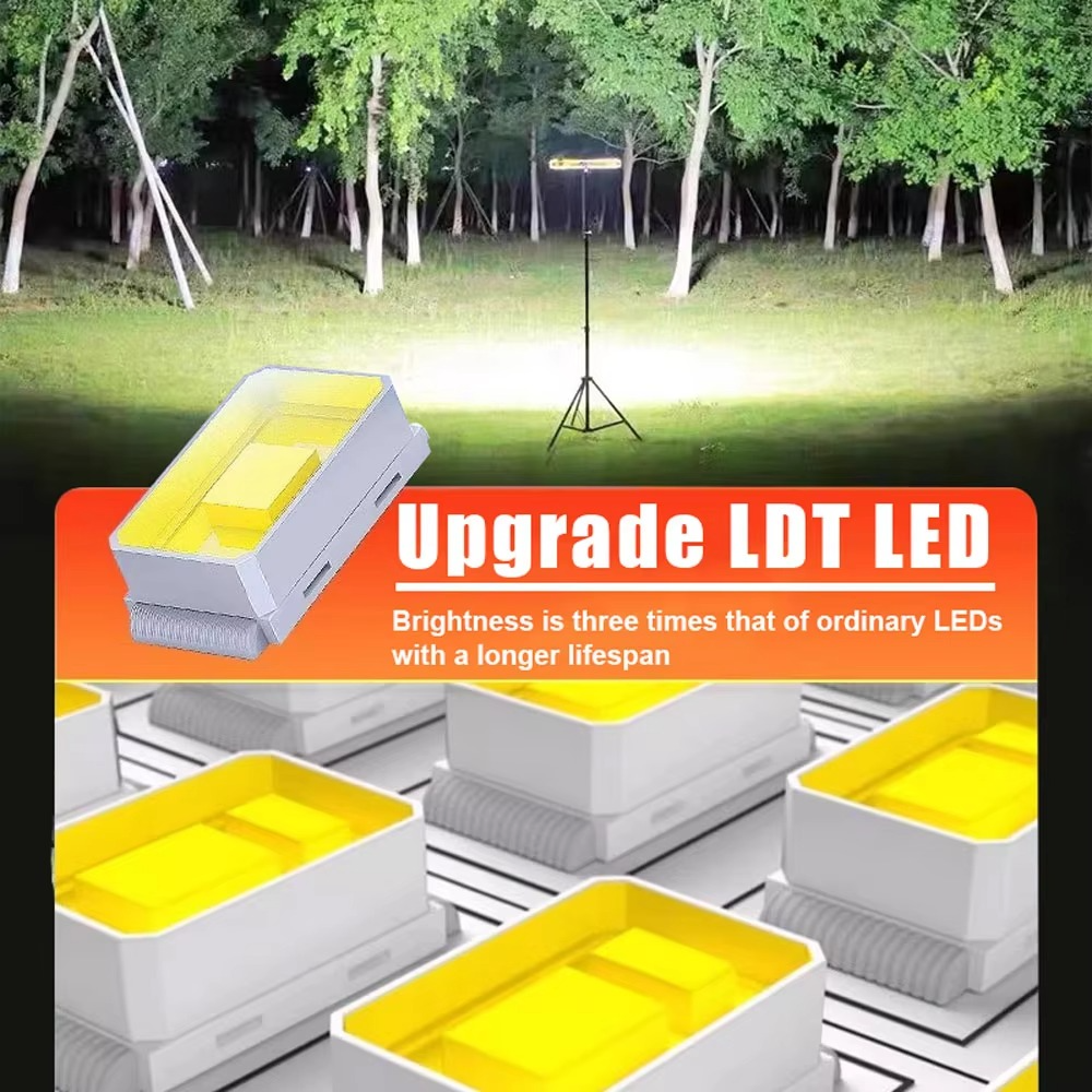 Bright 16-Inch LED Work Lamp with Long Lasting Battery