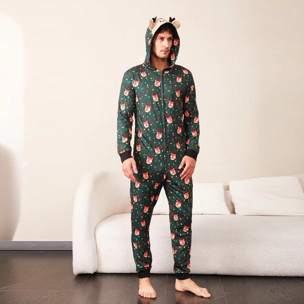 Fun Family Holiday Pajama Set Cozy Christmas Jumpsuits