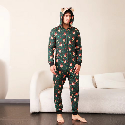 Fun Family Holiday Pajama Set Cozy Christmas Jumpsuits