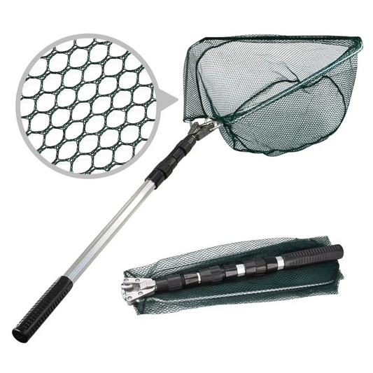 Portable Collapsible Fishing Net with Extendable Handle - Hehif