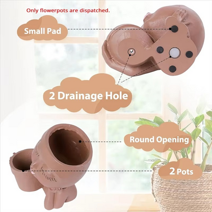 Stylish Double Sided Planter Pots for Home and Garden