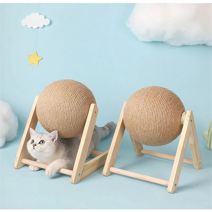 Sturdy Natural Fiber Cat Scratcher Toy