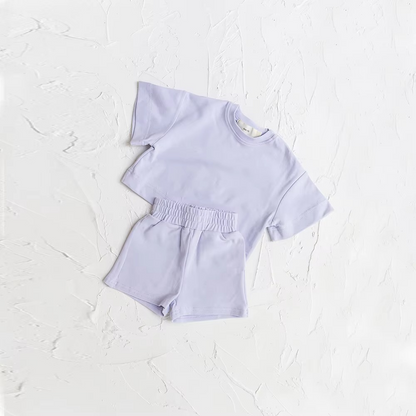 Cute Boys Summer Shorts Tee Outfit Set
