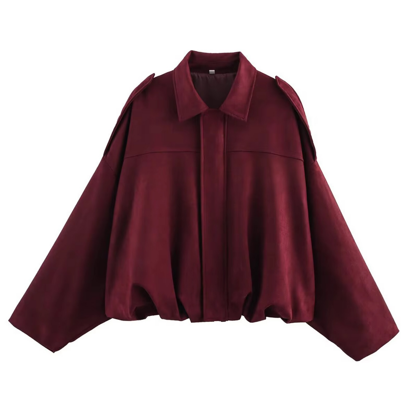 Ladies' Velvet Biker Jacket with Flare Sleeves