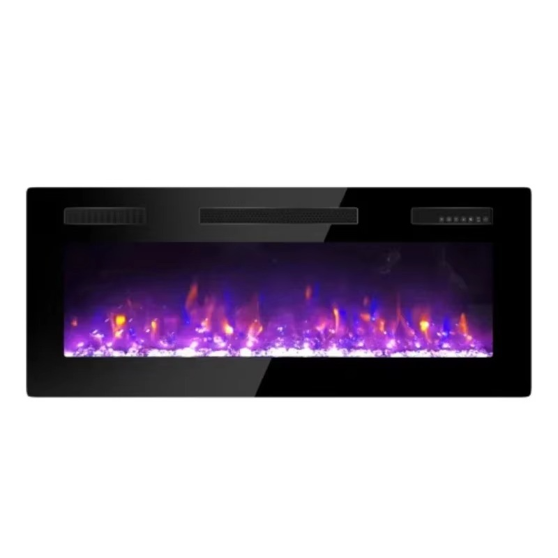 Contemporary LED Fireplace with Color Changing Flames and Remote - Hehif