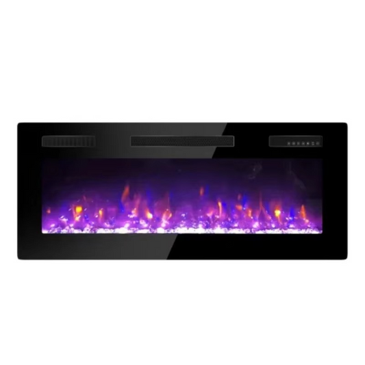 Contemporary LED Fireplace with Color Changing Flames and Remote - Hehif