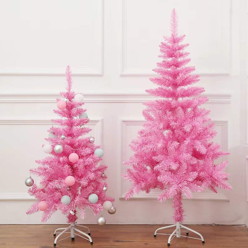 Red Artificial Christmas Tree Decor for Home Display