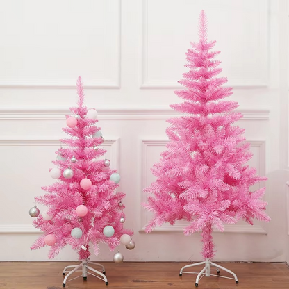Red Artificial Christmas Tree Decor for Home Display