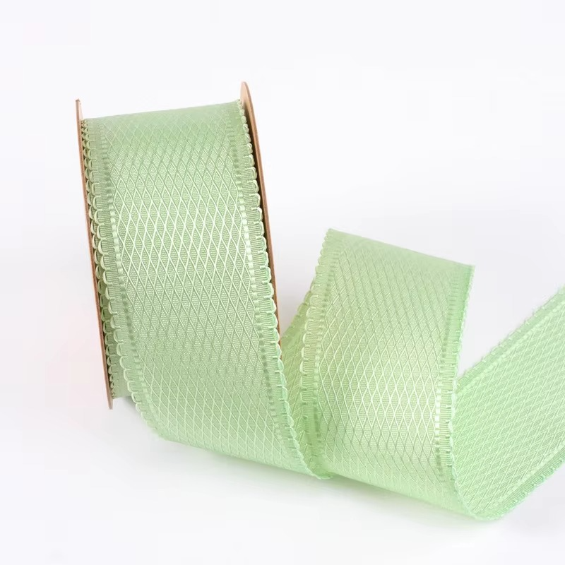 Curly Edge Satin Ribbon for Hair and Crafts