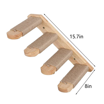 Space-Saving Cat Climber and Scratch Tower