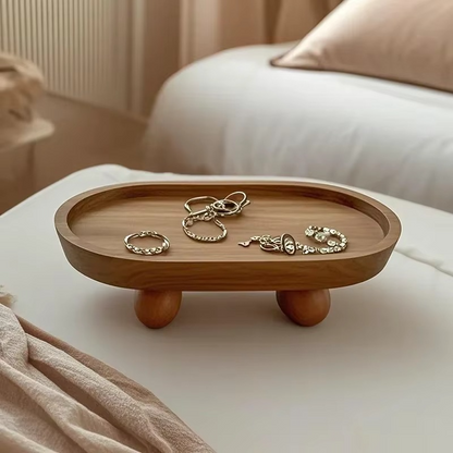 Natural Wooden Tray for Essential Oils and Home Storage - Hehif