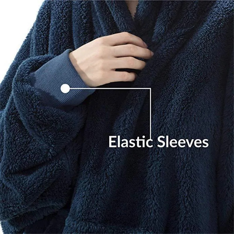 Cozy Large Throw Hooded Blanket for Him and Her