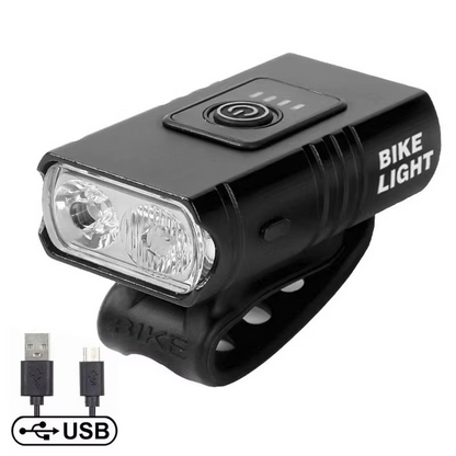 Bright LED Bicycle Front and Rear Safety Light Set