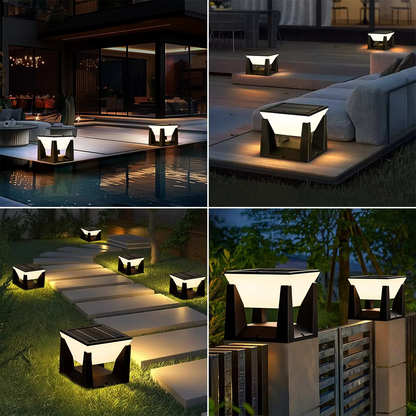 Bright Solar Powered LED Garden Lamp