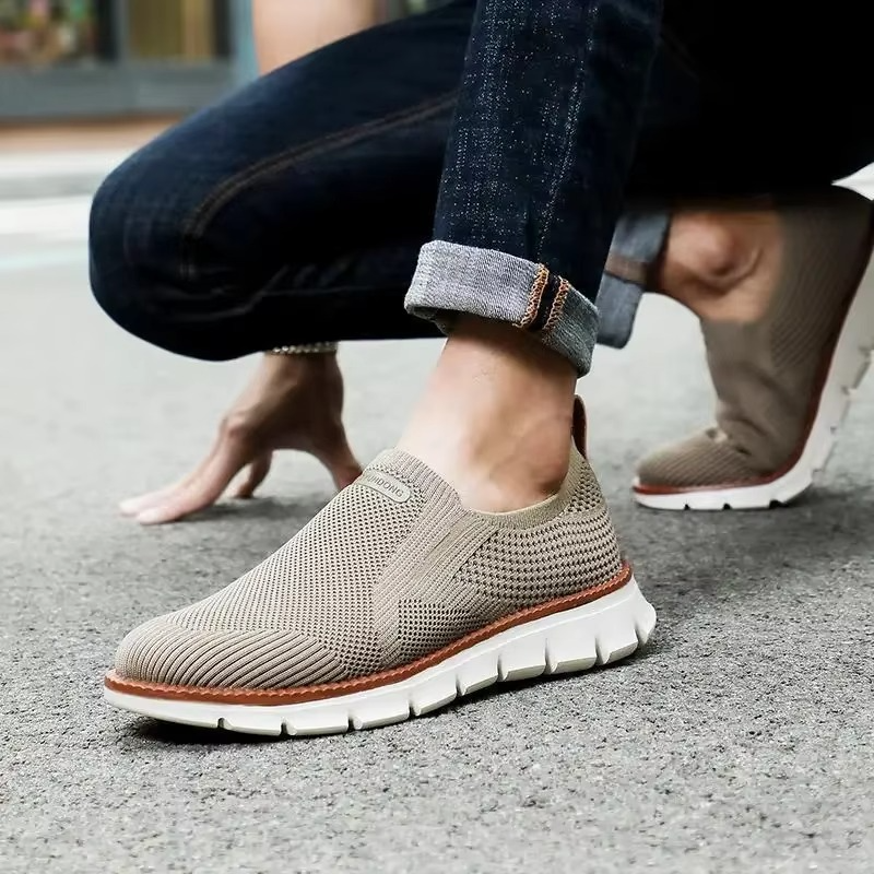 Breathable Lightweight Slip-On Running Shoes - Hehif