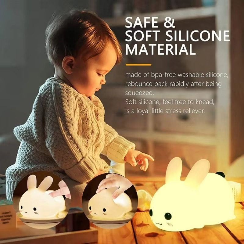 Lovely Green Bunny Night Lamp