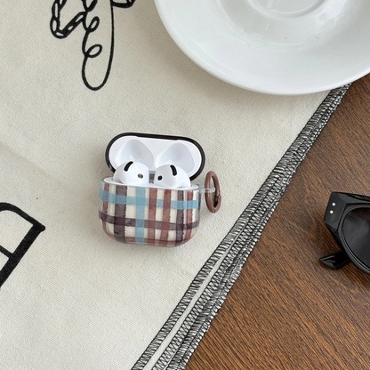Classic Brown Plaid Headphone Cover