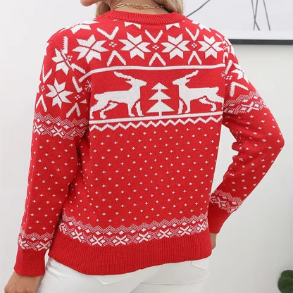 Warm Women's Cable Knit Winter Sweater