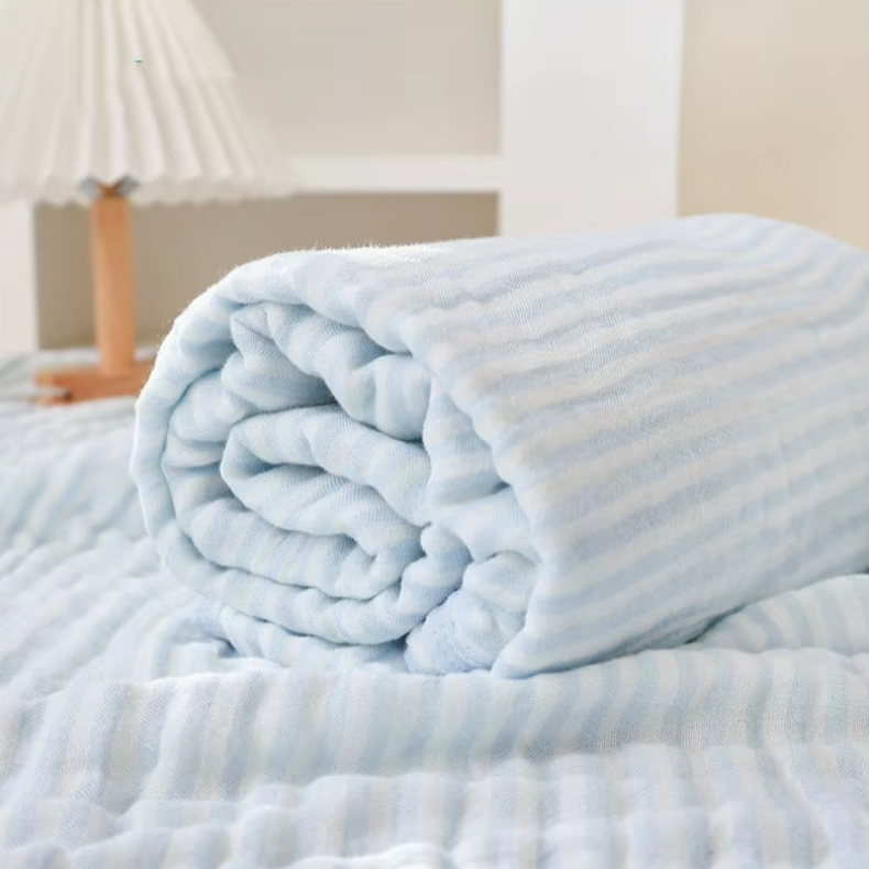 Soft 6-Layer Cotton & Bamboo Baby Swaddle Wrap Blanket