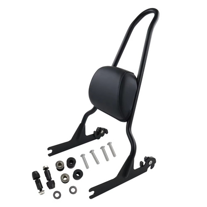 Removable Bike Backrest with Synthetic Leather and Metal Frame