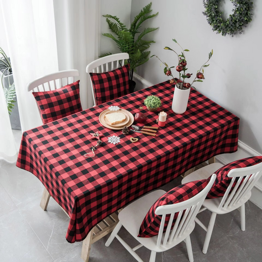 Vintage Plaid Table Cover for Dining and Parties - Hehif
