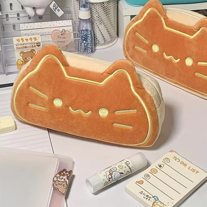 Big Soft Kitten Pencil Bag