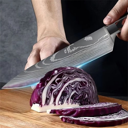 Premium 8 Damascus Steel Chef Knife and Boning Knife Set