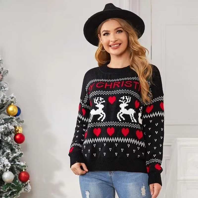 Soft Relaxed Fit Women's Crew Neck Sweater