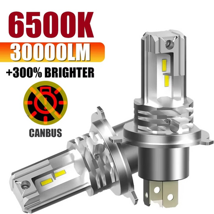 Bright 2-Pack LED Headlight Bulbs H4 H7 12V 24V