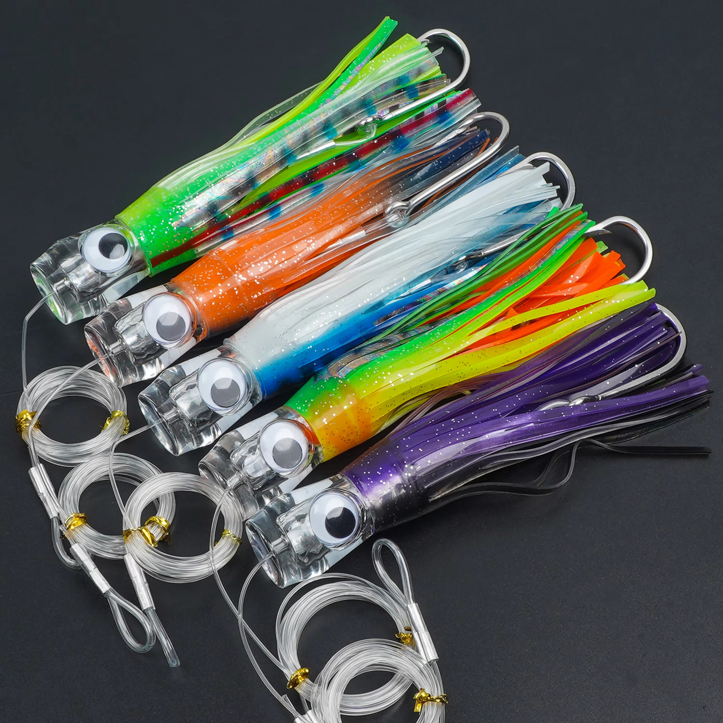 Premium 5pc Trolling Lure Set for Saltwater Fishing