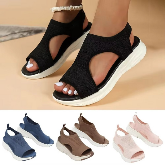 Comfortable Womens Everyday Flat Sandals - Hehif