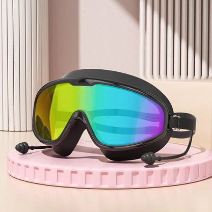 Clear Lens Swim Goggles - Waterproof Anti Fog Swimming Mask