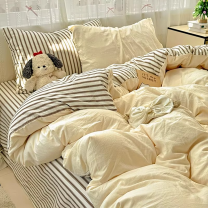 Colorful Korean Inspired Bed Sheet Set