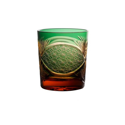 Luxury Cut Crystal Whiskey Tumbler Glass
