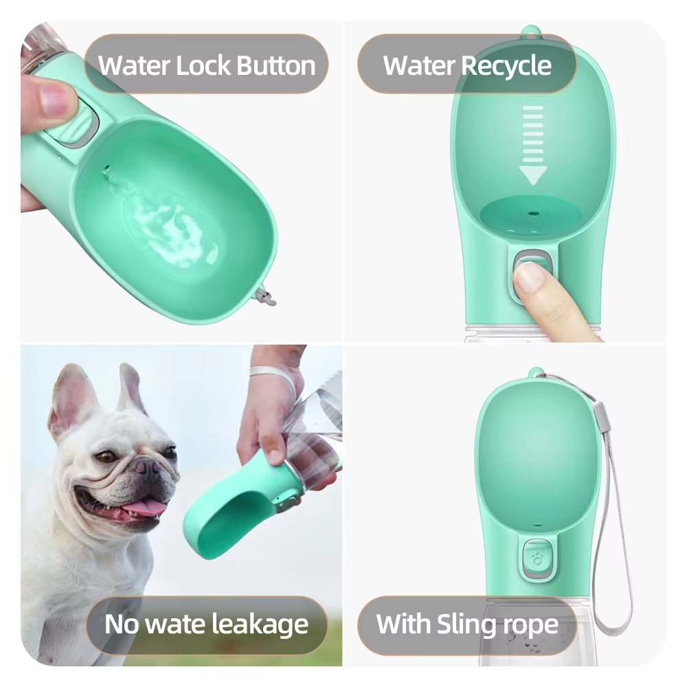 Collapsible Spill Proof Pet Travel Water Bottle