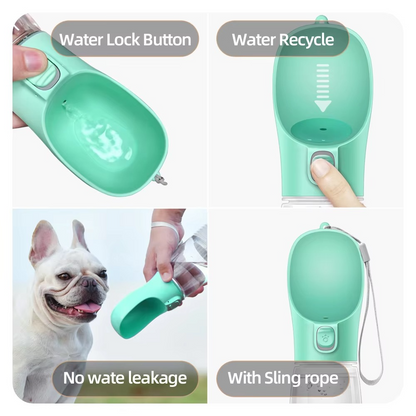 Collapsible Spill Proof Pet Travel Water Bottle