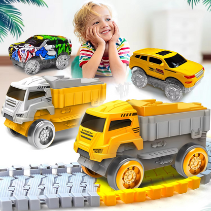 Fun Kids Racing Track Car Playset for Boys